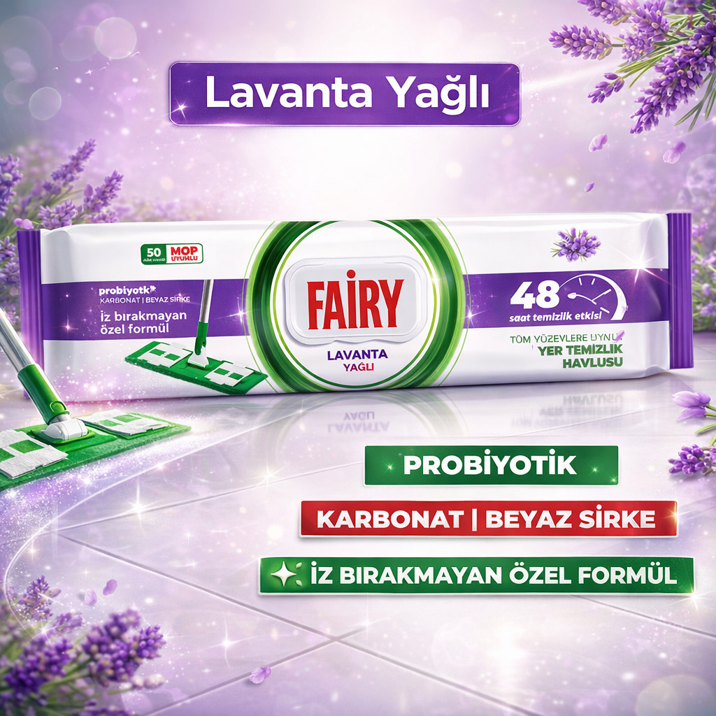 Fairy grīdas tīrīšanas salvetes