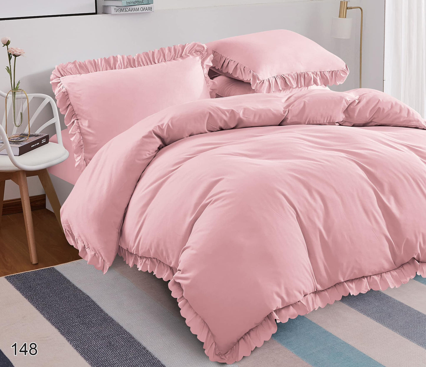 Vienkrāsaina gultas veļa 200*220 (bez palaga)