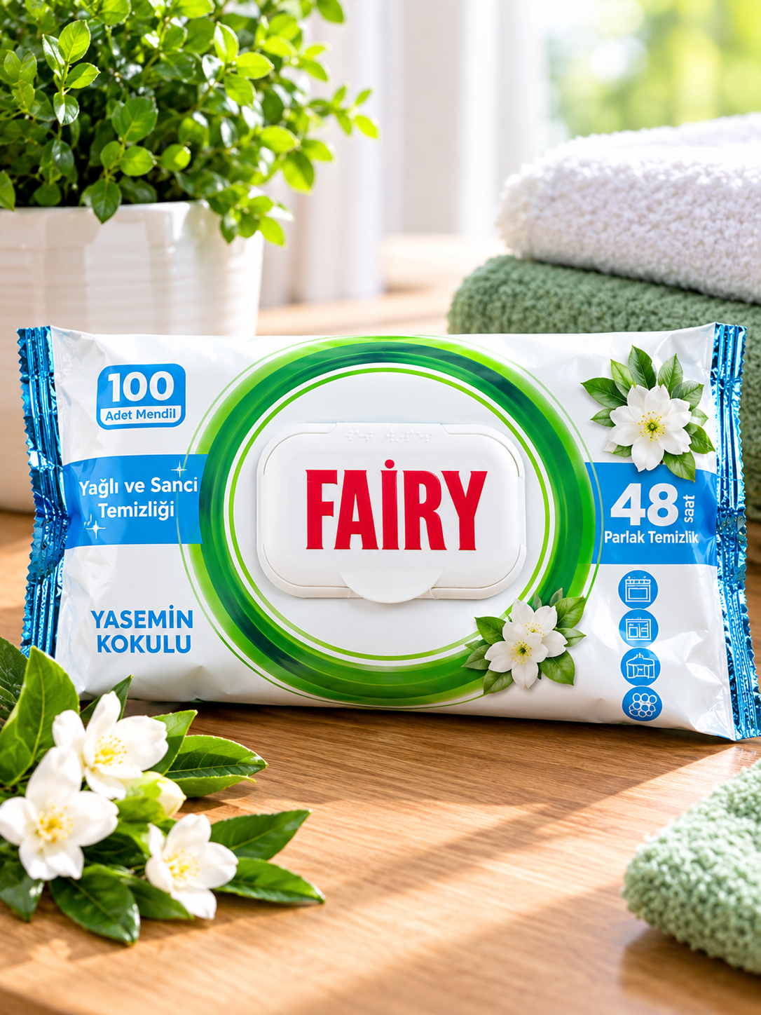 Fairy mitrās salvetes