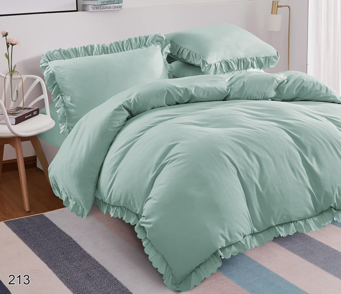 Vienkrāsaina gultas veļa 200*220 (bez palaga)